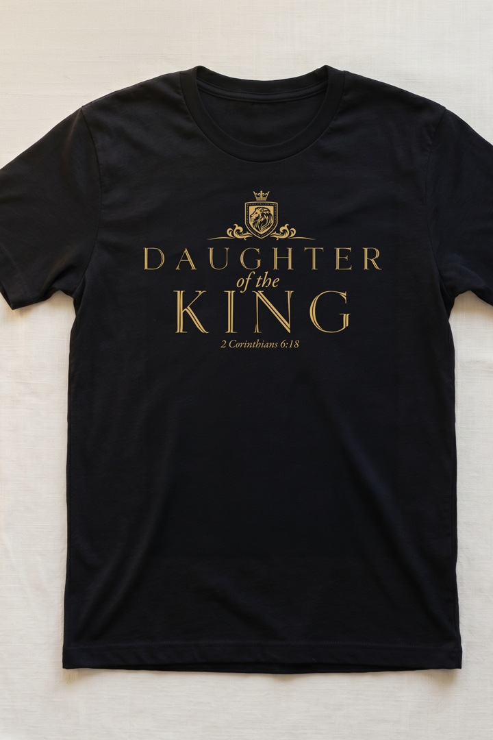 DAUGHTER OF THE KING CROWN T SHIRT