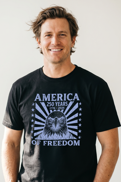 250 AMERICA ANNIVERSARY BLUE EAGLE T-SHIRT