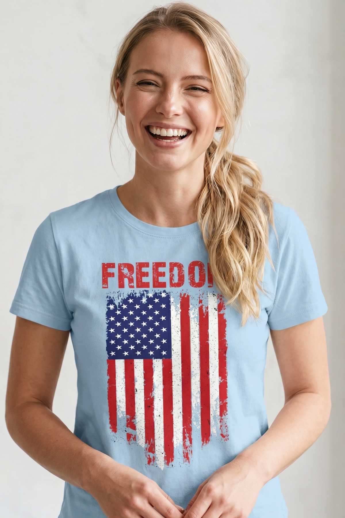 FREEDOM VINTAGE FLAG T-shirt
