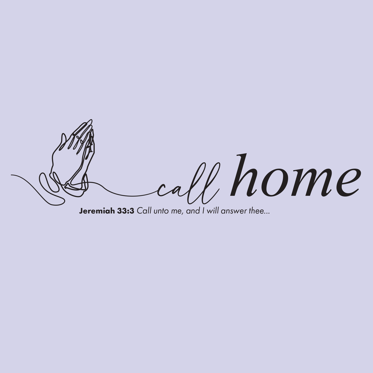CALL HOME JEREMIAH 33:3 lavender Magnetic Tough Case