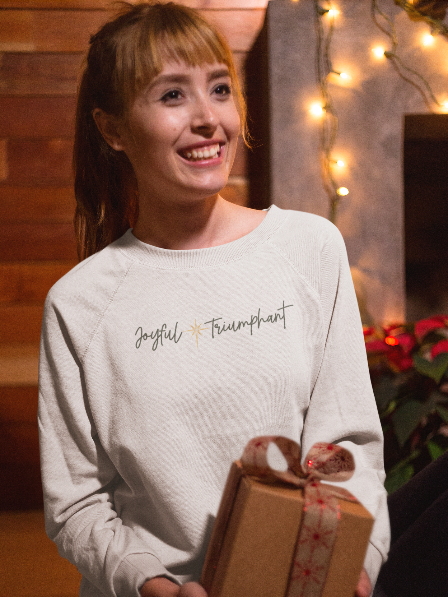 JOYFUL TRIUMPHANT Crew Neck Sweatshirt