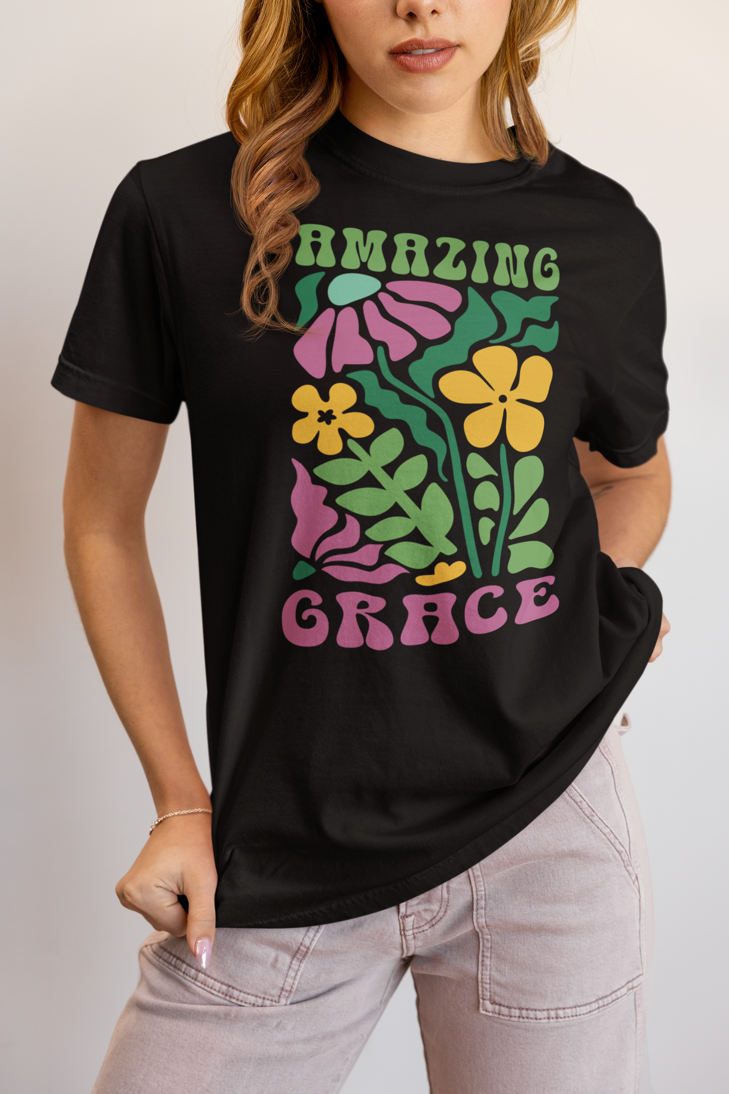 AMAZING GRACE FLORAL - T SHIRT