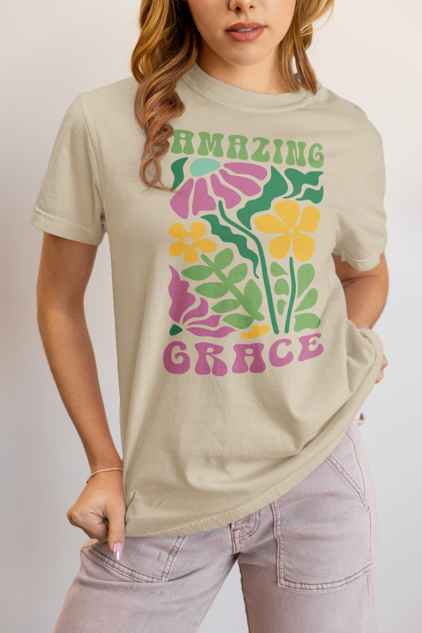 AMAZING GRACE FLORAL - T SHIRT