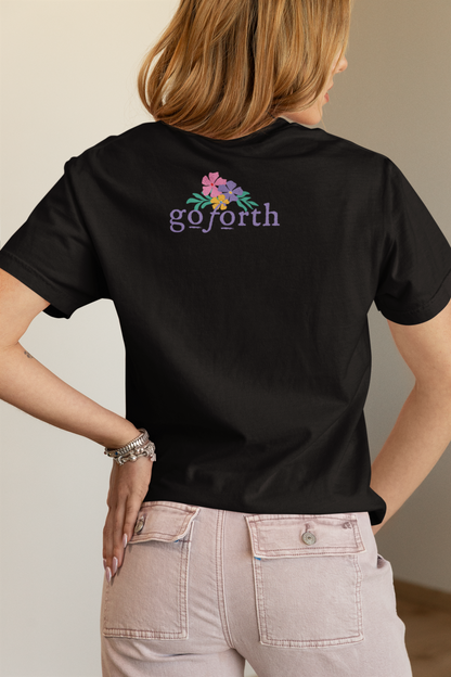 RESTORED REDEEMED FLORAL - T SHIRT