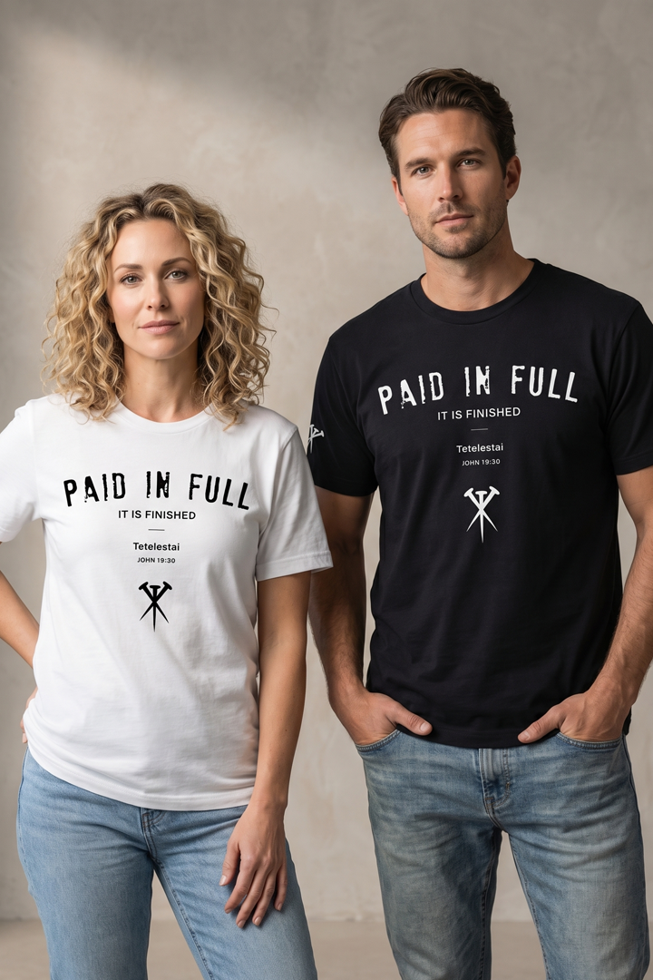 PAID IN FULL - It is finished - Tetelestai unisex - T SHIRT