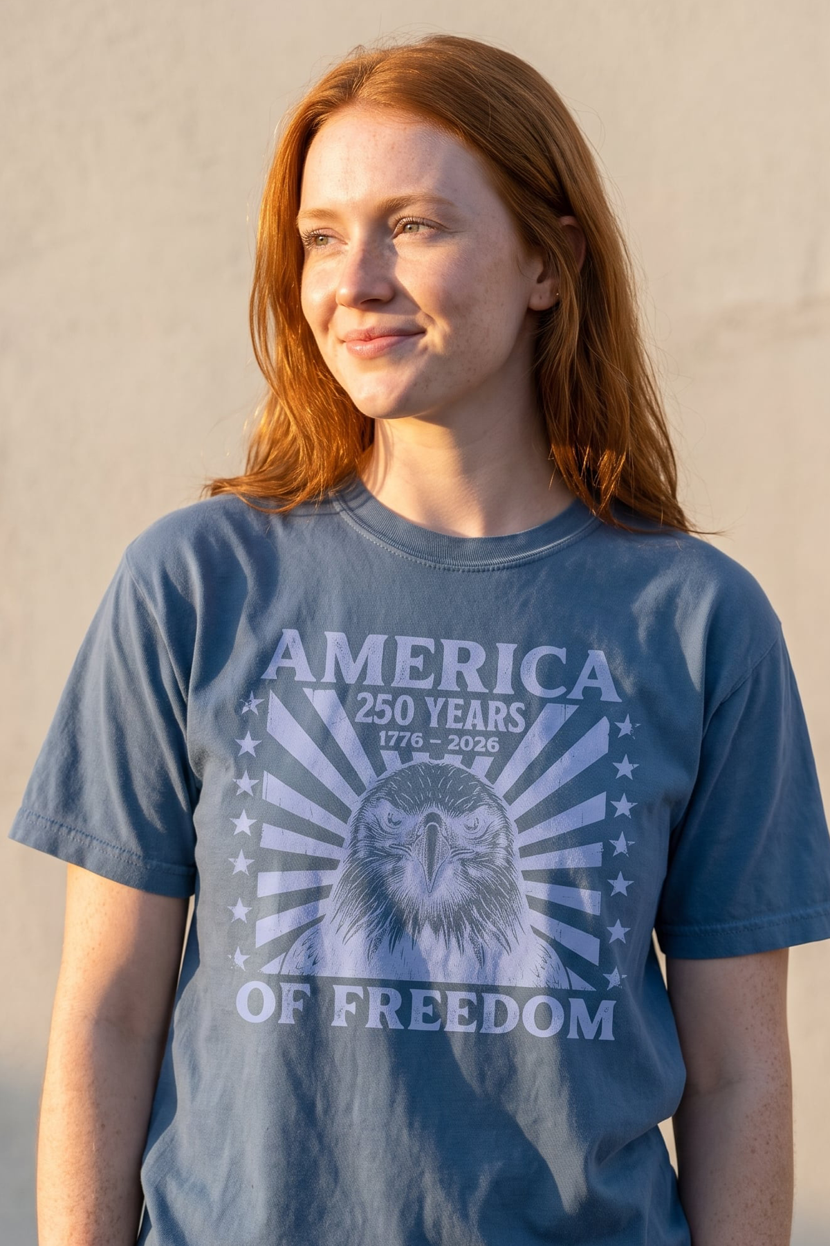 250 AMERICA ANNIVERSARY BLUE EAGLE T-SHIRT