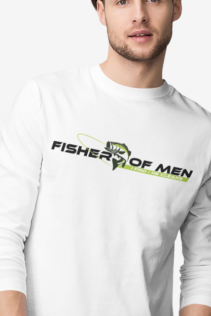 FISHER OF MEN: I FIND - HE CLEANS Long sleeve T-Shirt