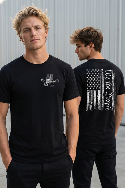 WE THE PEOPLE VINTAGE FLAG T-shirt