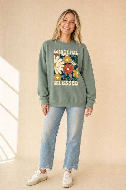 GRATEFUL BLESSED SAGE CREWNECK SWEATSHIRT