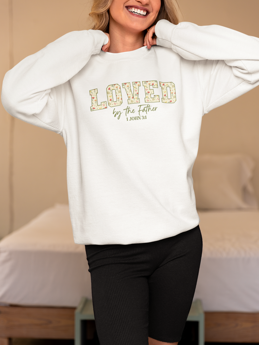 LOVED BY THE FATHER Crew Neck Sweatshirt