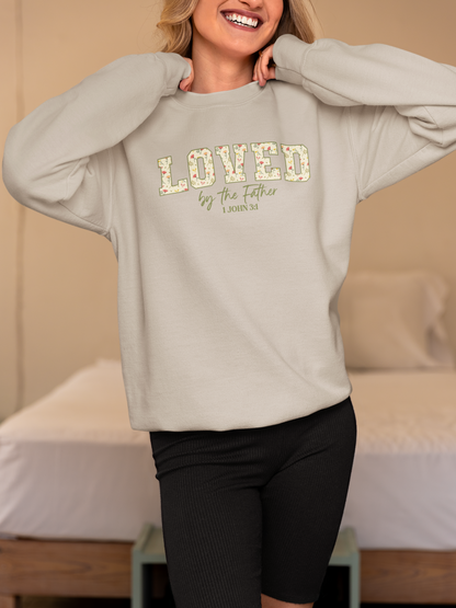 LOVED BY THE FATHER Crew Neck Sweatshirt