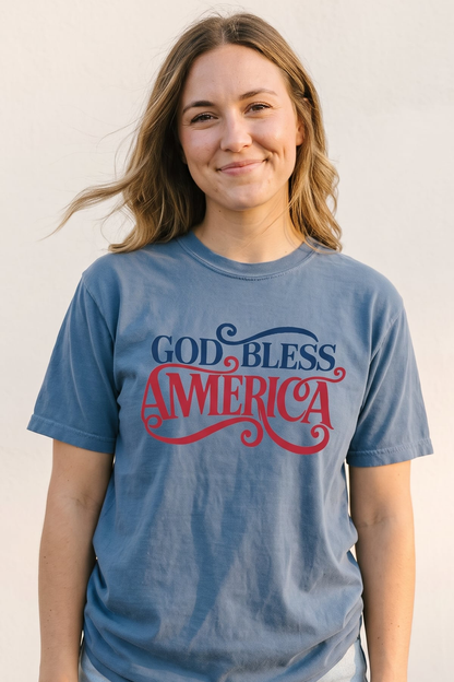 GOD BLESS AMERICA 2 T-SHIRT