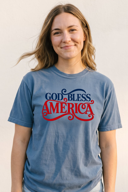 GOD BLESS AMERICA 2 T-SHIRT