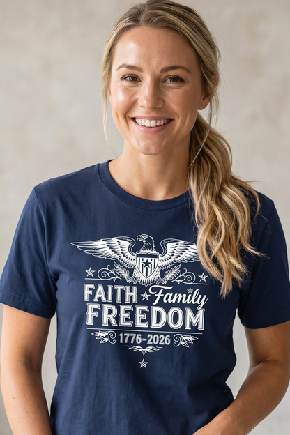 FAITH FAMILY FREEDOM T-shirt