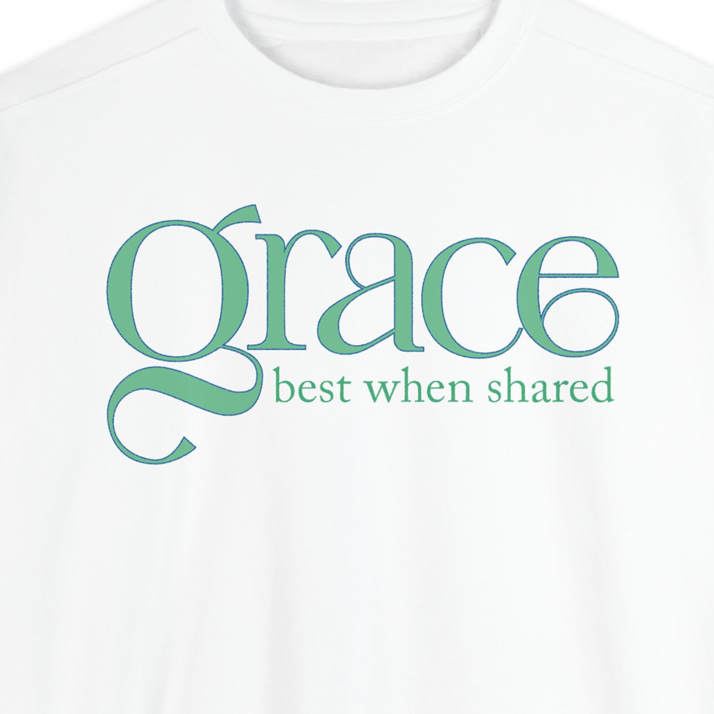 GRACE - Best When Shared | Unisex Oversized Boxy Tee