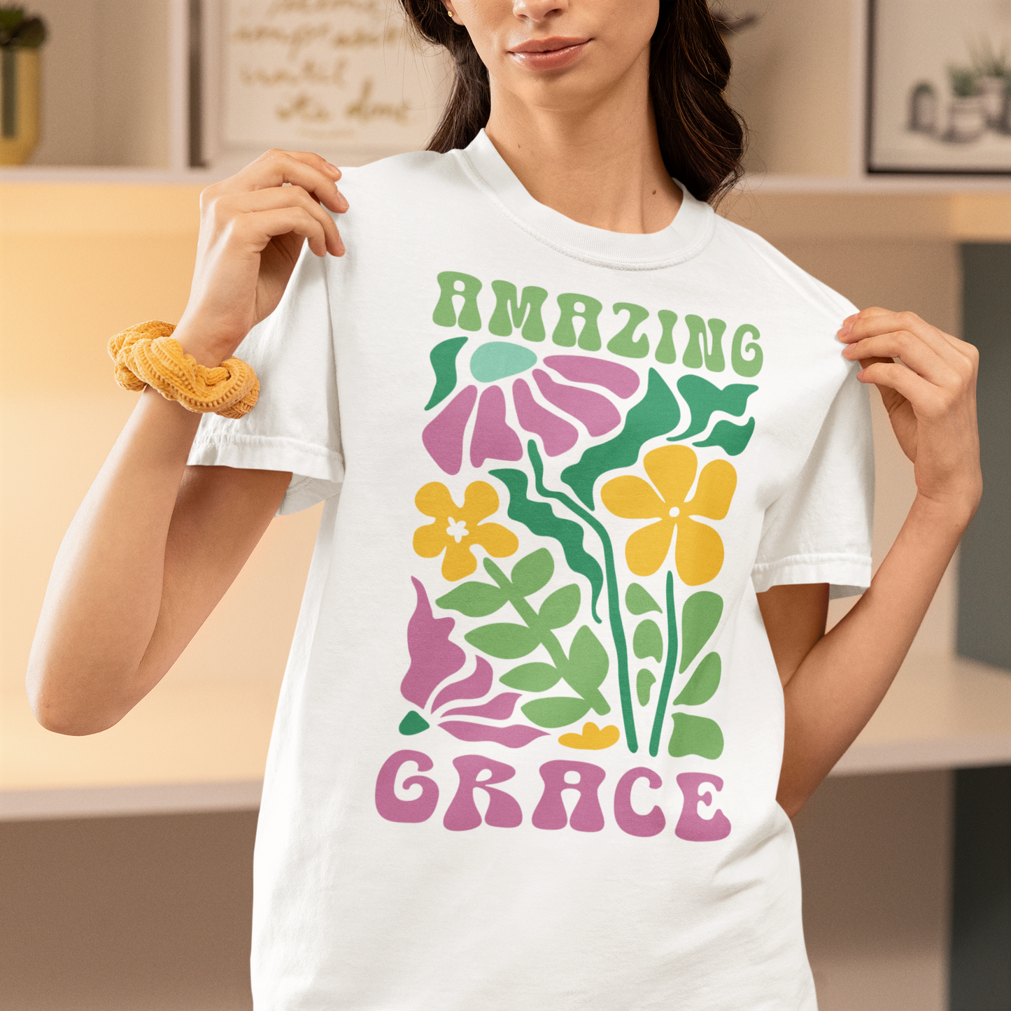 AMAZING GRACE FLORAL - T SHIRT
