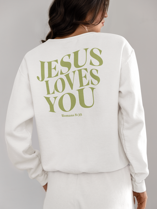 JESUS LOVES YOU Crew Neck Sweatshirt