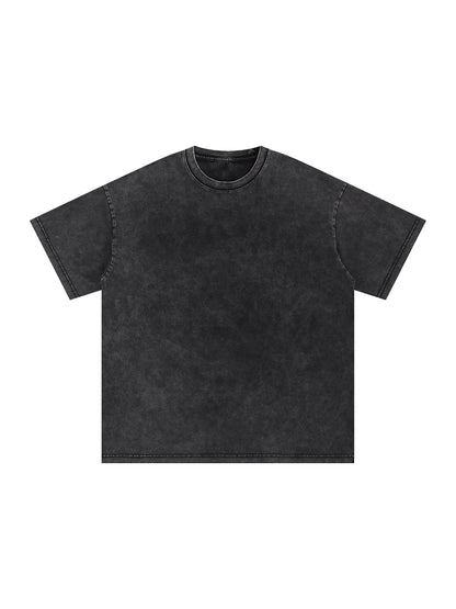 HE IS MIGHTIER THAN THE WAVES Acid Wash Oversize T-Shirt - 250 GSM
