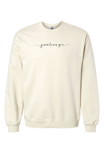 JESUS LOVES YOU CREWNECK SWEATSHIRT