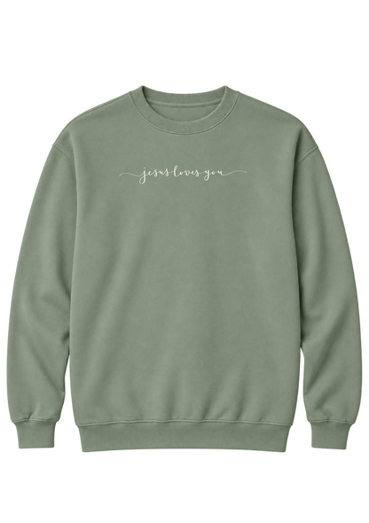JESUS LOVES YOU CREWNECK SWEATSHIRT