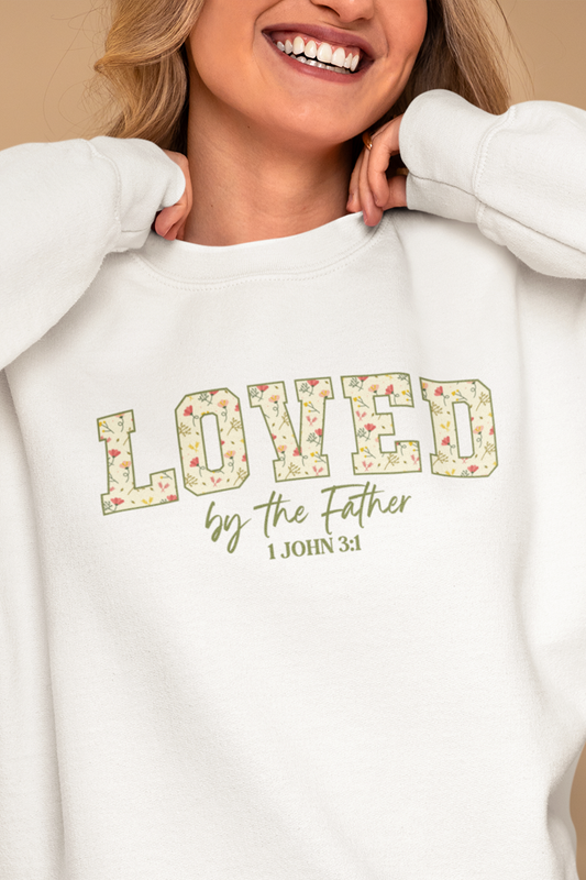 LOVED BY THE FATHER Crew Neck Sweatshirt