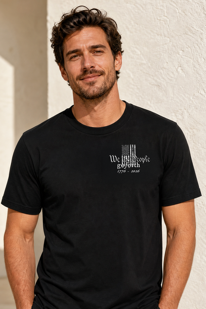 WE THE PEOPLE VINTAGE FLAG T-shirt