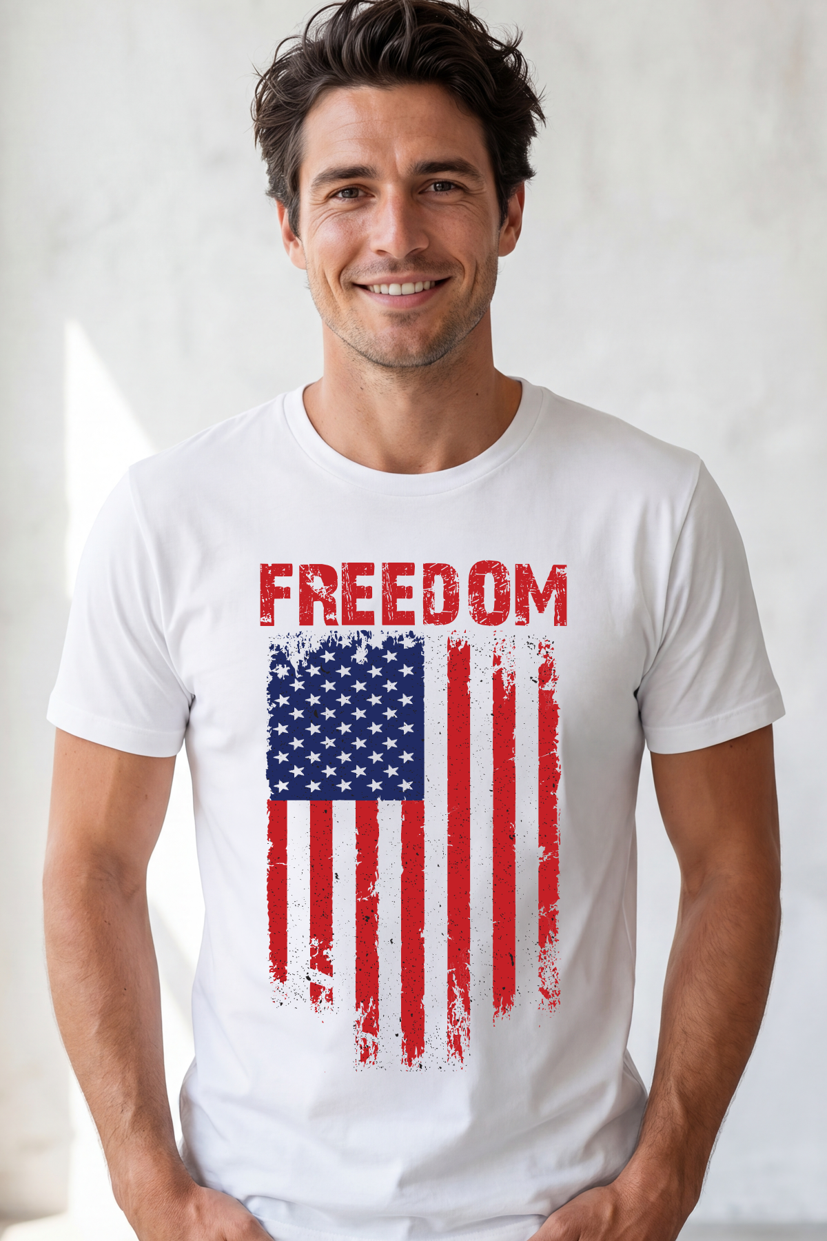 FREEDOM VINTAGE FLAG T-shirt