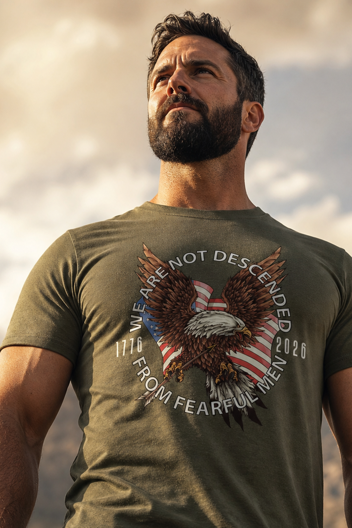 WE ARE NOT DESCENDED FROM FEARFUL MEN T-shirt