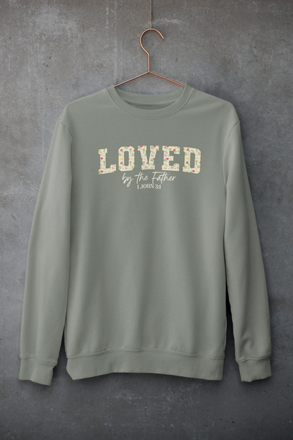 LOVED BY THE FATHER Crew Neck Sweatshirt