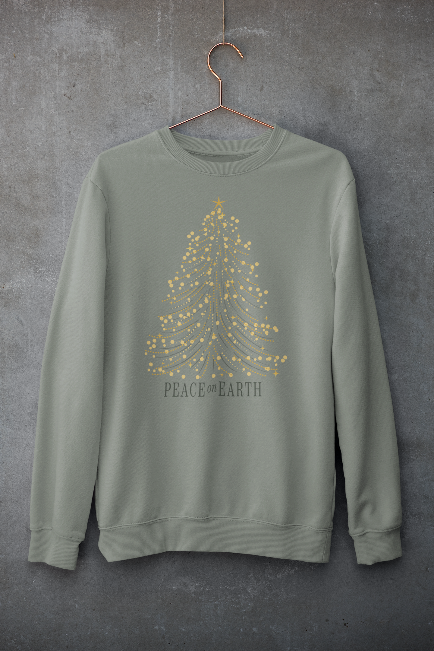PEACE ON EARTH Crew Neck Sweatshirt