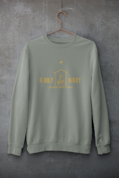 O HOLY NIGHT Crew Neck Sweatshirt
