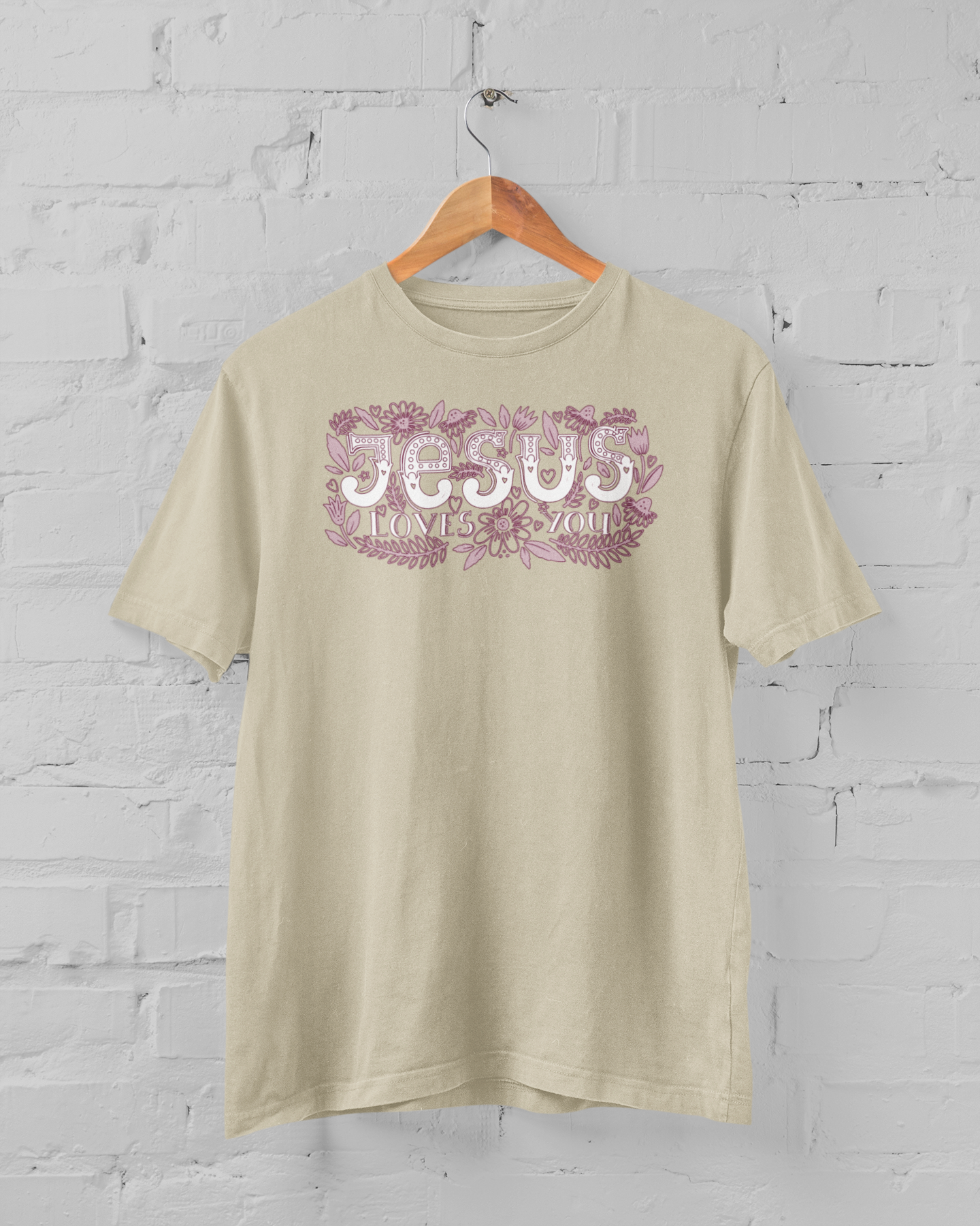 JESUS LOVES YOU - FLORAL T-shirt