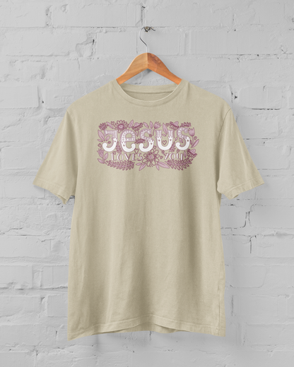 JESUS LOVES YOU - FLORAL T-shirt