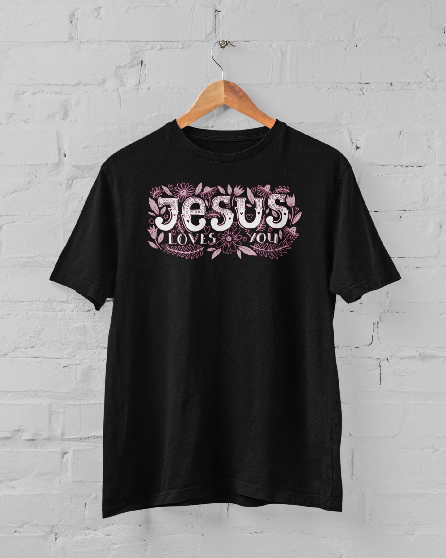 JESUS LOVES YOU - FLORAL T-shirt