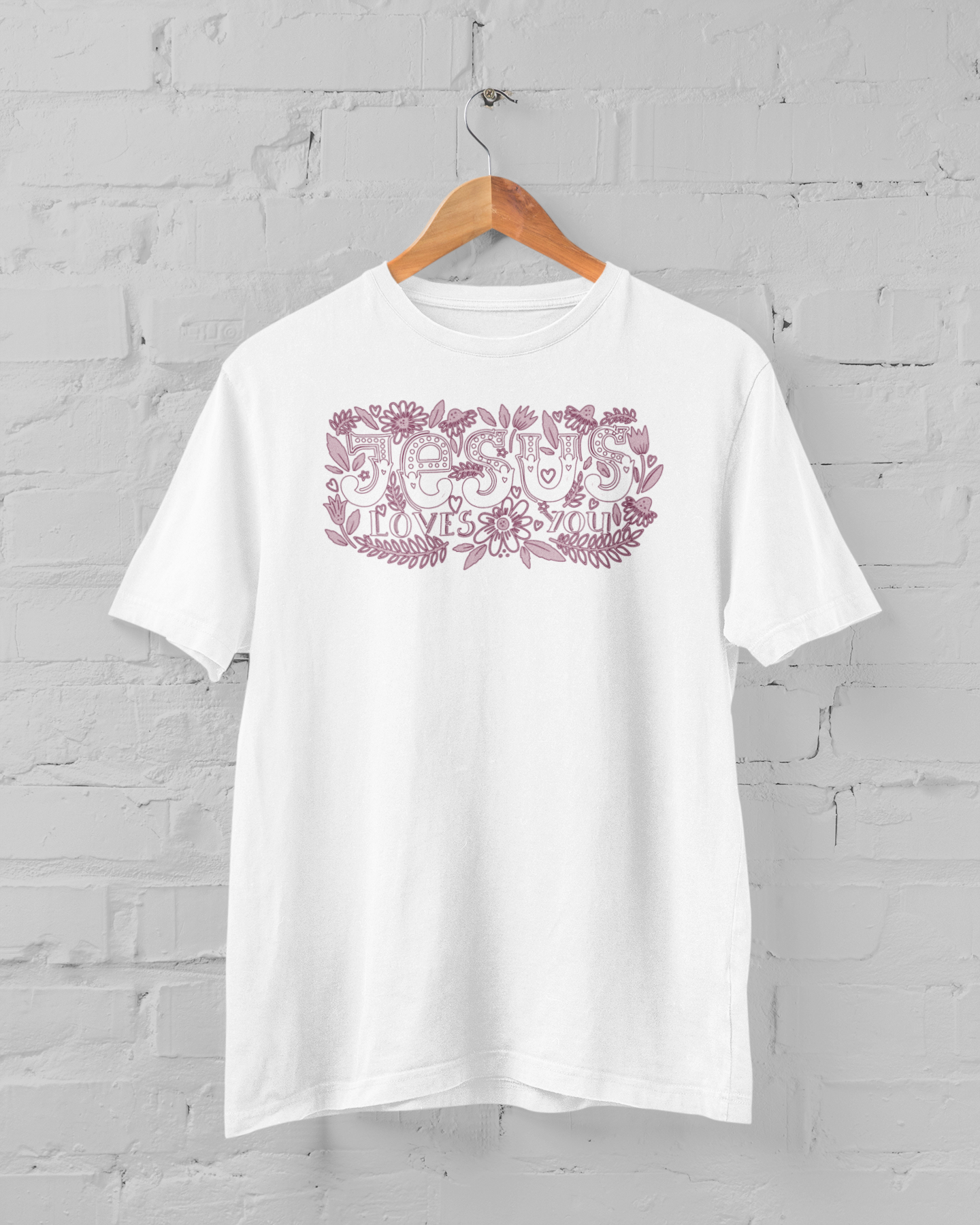 JESUS LOVES YOU - FLORAL T-shirt