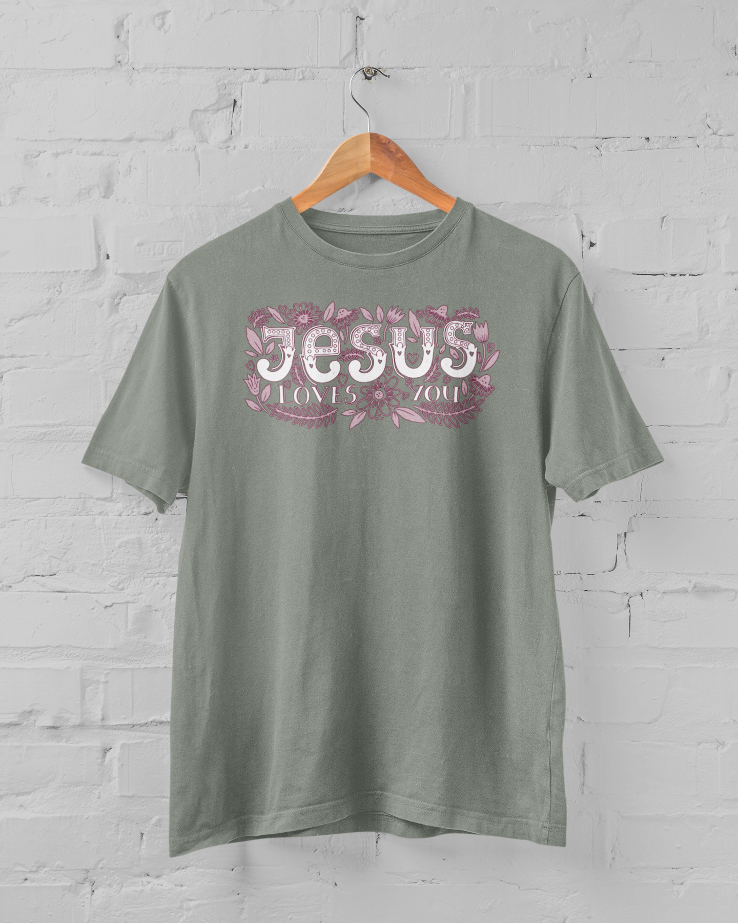JESUS LOVES YOU - FLORAL T-shirt
