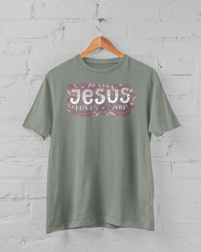 JESUS LOVES YOU - FLORAL T-shirt