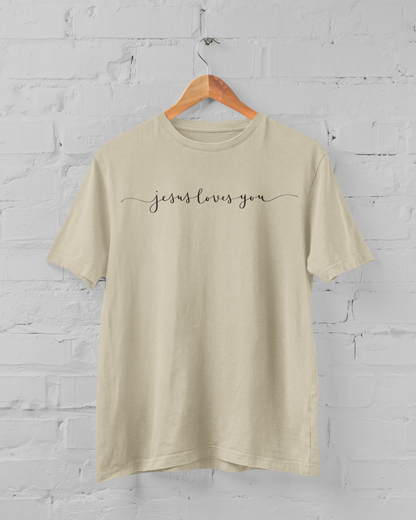 JESUS LOVE YOU - SCRIPT T-shirt
