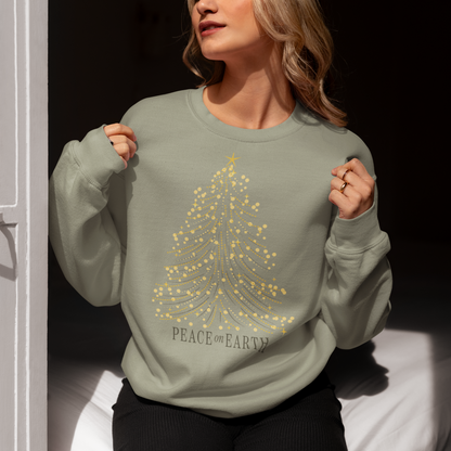 PEACE ON EARTH Crew Neck Sweatshirt
