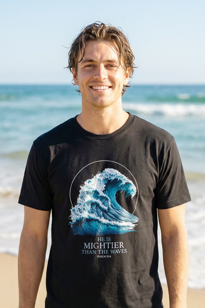 HE IS MIGHTIER THAN THE WAVES Unisex T-shirt