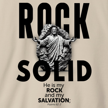 ROCK SOLID -  GOD IS MY ROCK AND MY SALVATION Crewneck Sweatshirt