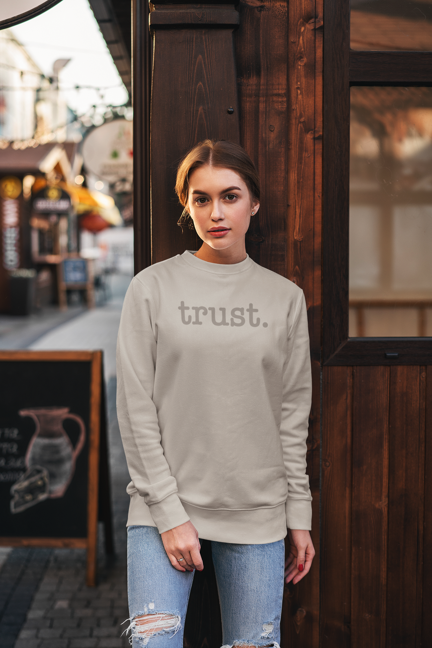 TRUST Crew Neck Sweatshirt
