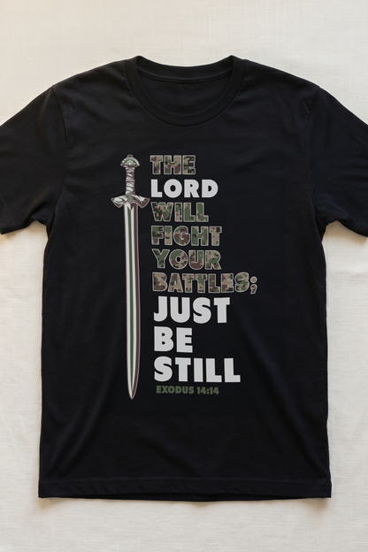 HE LORD WILL FIGHT YOUR BATTLES T-shirt