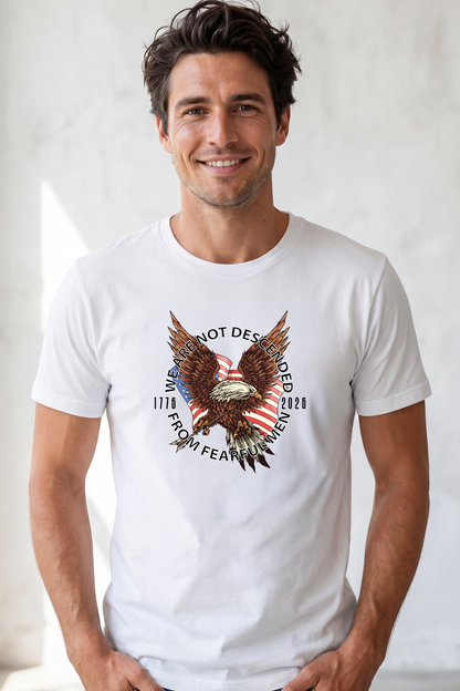 WE ARE NOT DESCENDED FROM FEARFUL MEN T-shirt