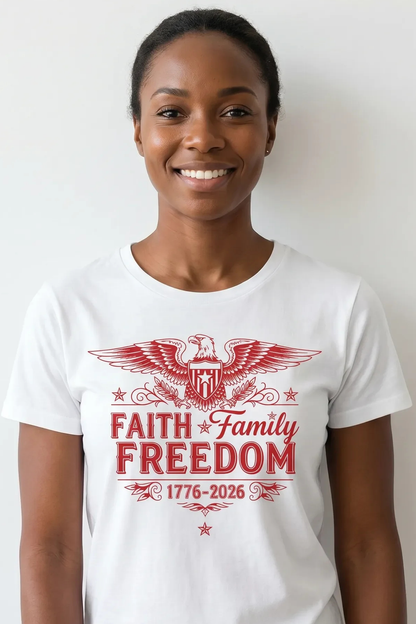 FAITH FAMILY FREEDOM T-shirt
