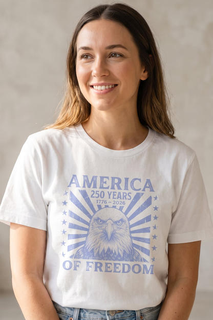 250 AMERICA ANNIVERSARY BLUE EAGLE T-SHIRT