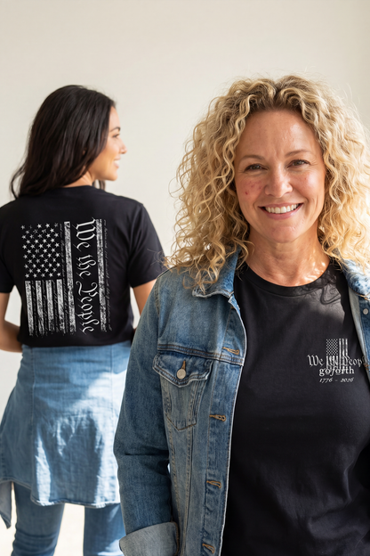 WE THE PEOPLE VINTAGE FLAG T-shirt